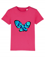 Fluture albastru Tricou mânecă scurtă  Copii Mini Creator