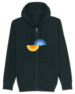 Forme abstracte Hanorac cu fermoar Unisex Connector