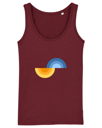 Forme abstracte Burgundy