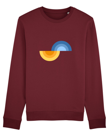 Forme abstracte Burgundy