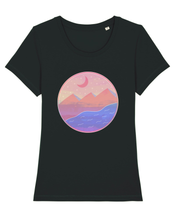 Pyramids - textured style Black