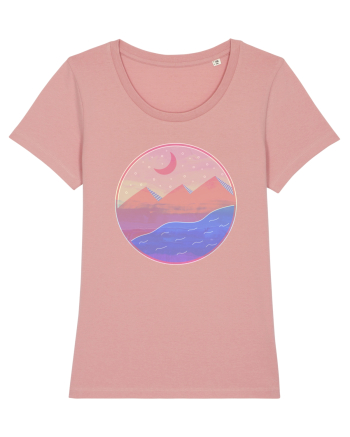 Pyramids - textured style Canyon Pink