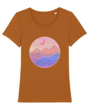 Pyramids - textured style Roasted Orange