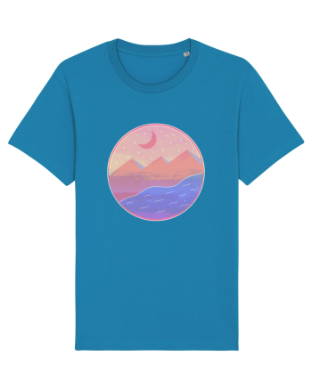 Pyramids - textured style Azur