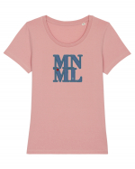 MNML - Minimal Tricou mânecă scurtă guler larg fitted Damă Expresser