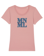 MNML - Minimal Tricou mânecă scurtă guler larg fitted Damă Expresser