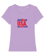 Just like in USA, but much better Tricou mânecă scurtă guler larg fitted Damă Expresser