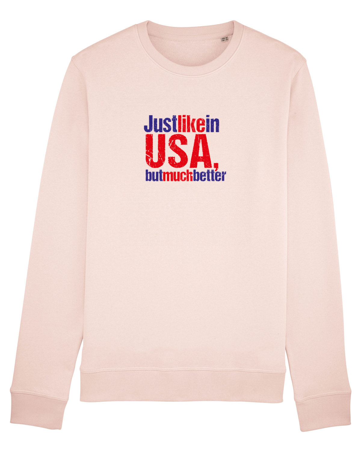 Bluză mânecă lungă Unisex Rise Candy Pink