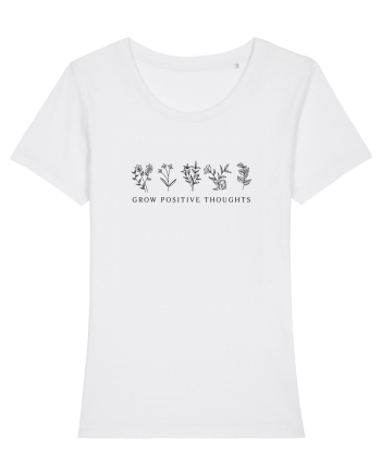 Grow Positive Thoughts White