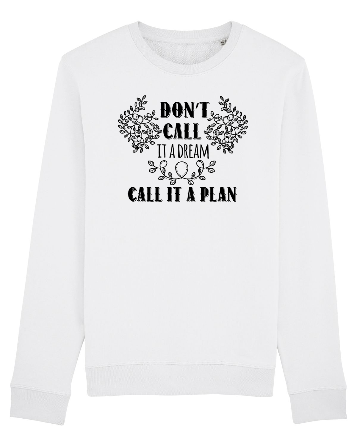Bluză mânecă lungă Unisex Rise White