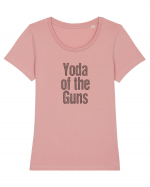 Yoda of the Guns Tricou mânecă scurtă guler larg fitted Damă Expresser