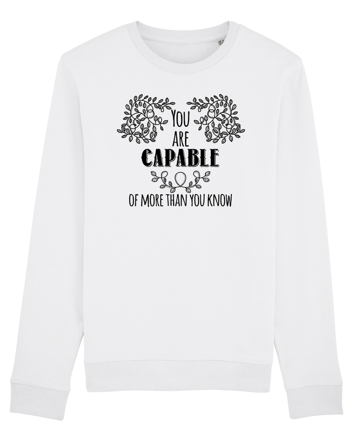 Bluză mânecă lungă Unisex Rise White