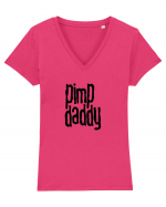 pimp daddy Tricou mânecă scurtă guler V Damă Evoker