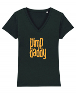 pimp daddy Tricou mânecă scurtă guler V Damă Evoker