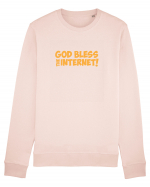 God Bless the Internet! Bluză mânecă lungă Unisex Rise