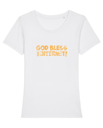 God Bless the Internet! (grunge) White