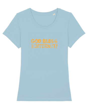 God Bless the Internet! (grunge) Sky Blue