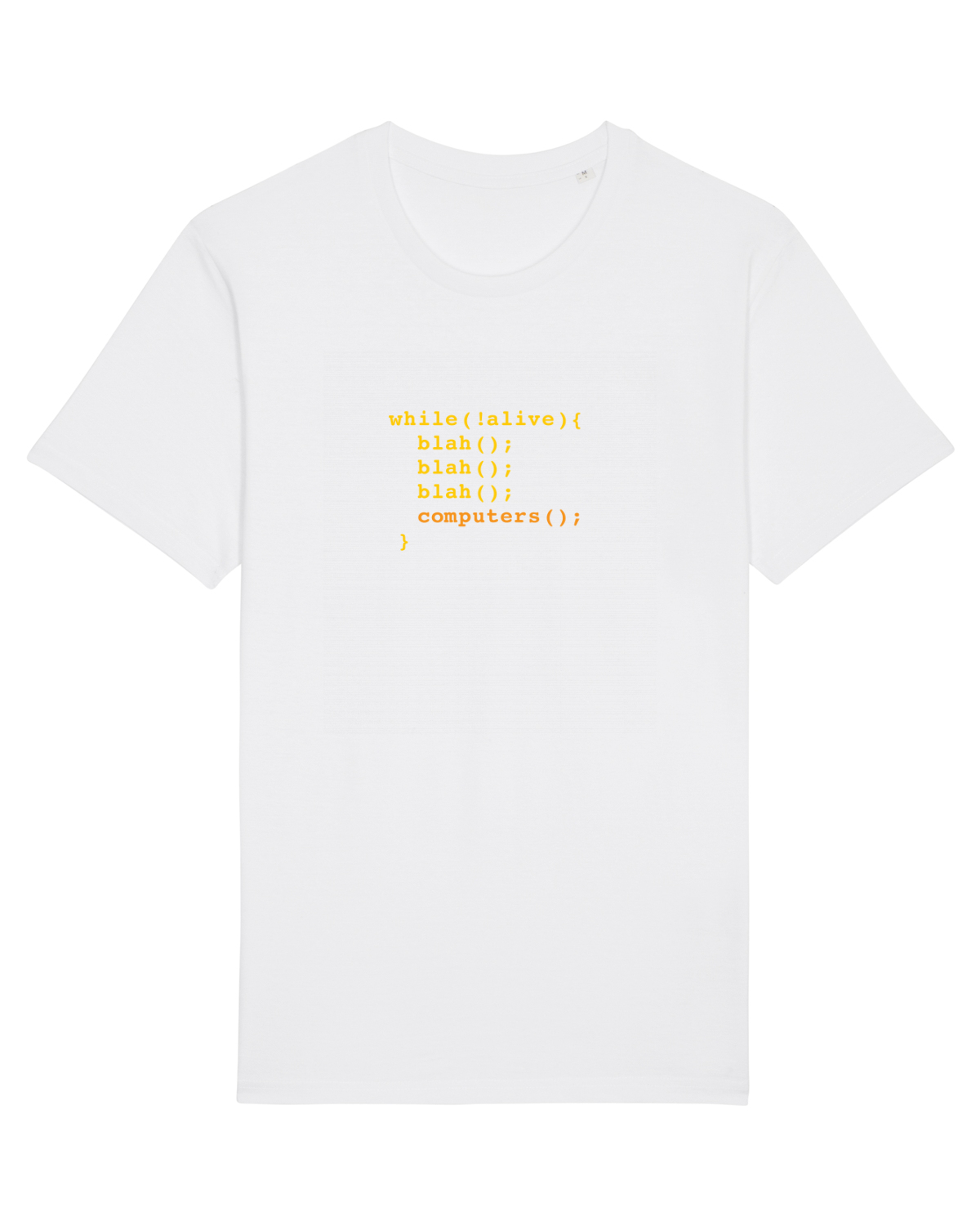 Tricou mânecă scurtă Unisex Rocker White