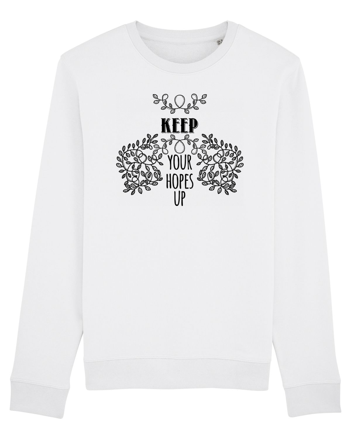 Bluză mânecă lungă Unisex Rise White