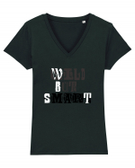 Wild but smart design Tricou mânecă scurtă guler V Damă Evoker