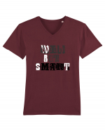 Wild but smart design Tricou mânecă scurtă guler V Bărbat Presenter