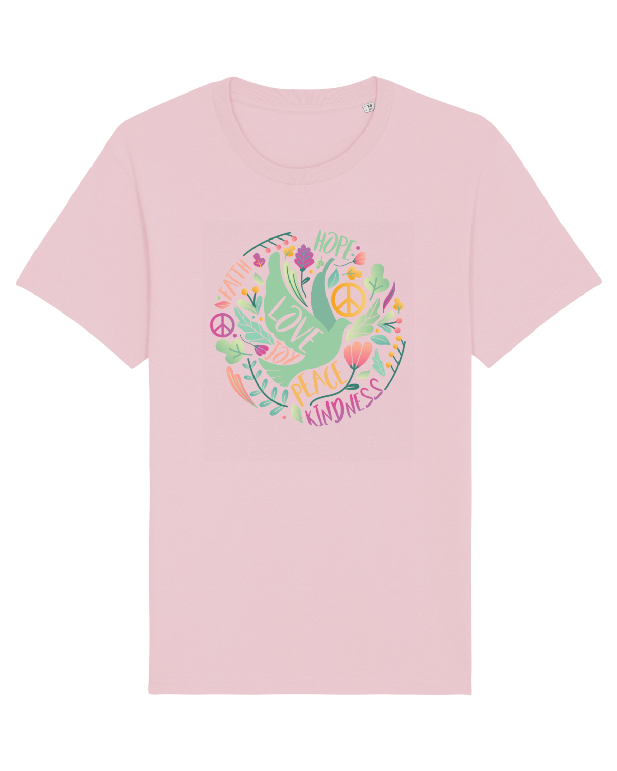 Tricou mânecă scurtă Unisex Rocker Cotton Pink