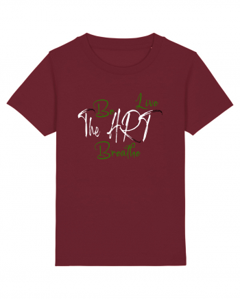 Be the art, live the art, breathe the art. Un design simplu dar de impact Burgundy