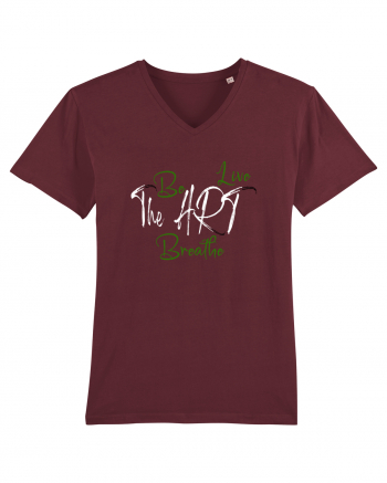 Be the art, live the art, breathe the art. Un design simplu dar de impact Burgundy