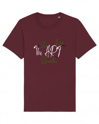 Be the art, live the art, breathe the art. Un design simplu dar de impact Burgundy