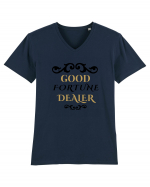 Dealer pentru un viitor mai bun. Good fortune dealer Tricou mânecă scurtă guler V Bărbat Presenter