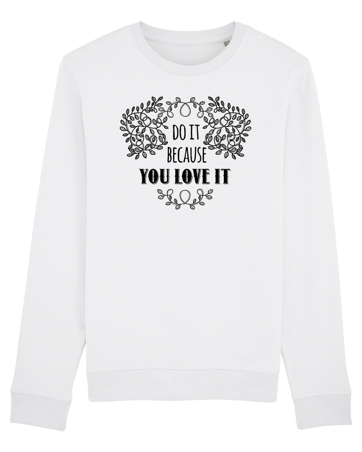 Bluză mânecă lungă Unisex Rise White