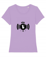 wi-fi cat Tricou mânecă scurtă guler larg fitted Damă Expresser