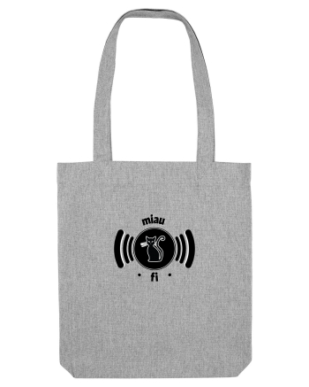 wi-fi black cat Heather Grey