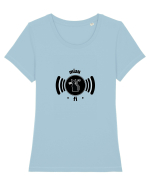wi-fi black cat Tricou mânecă scurtă guler larg fitted Damă Expresser
