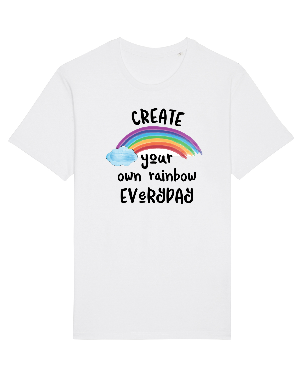 Tricou mânecă scurtă Unisex Rocker White