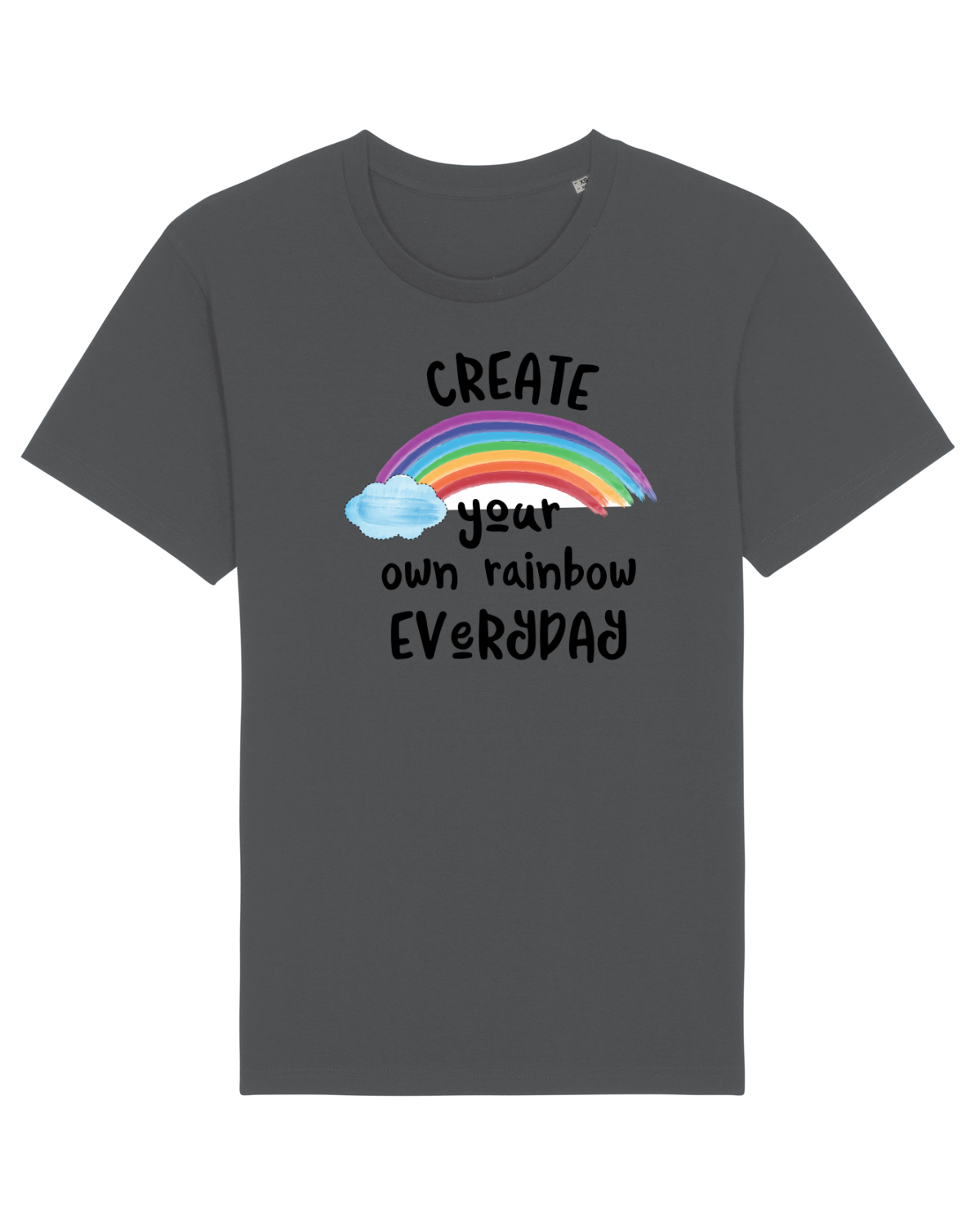 Tricou mânecă scurtă Unisex Rocker Anthracite
