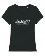 Namaste! (la toată lumea, că nu facem diferență) Tricou mânecă scurtă guler larg fitted Damă Expresser