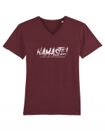 Namaste! (la toată lumea, că nu facem diferență) Tricou mânecă scurtă guler V Bărbat Presenter