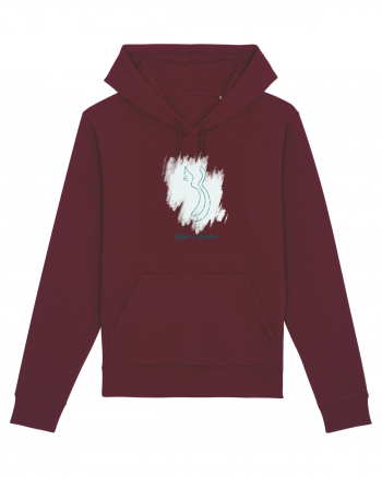 Cat Splash Blue Burgundy
