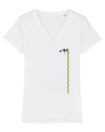 got milk? Tricou mânecă scurtă guler V Damă Evoker