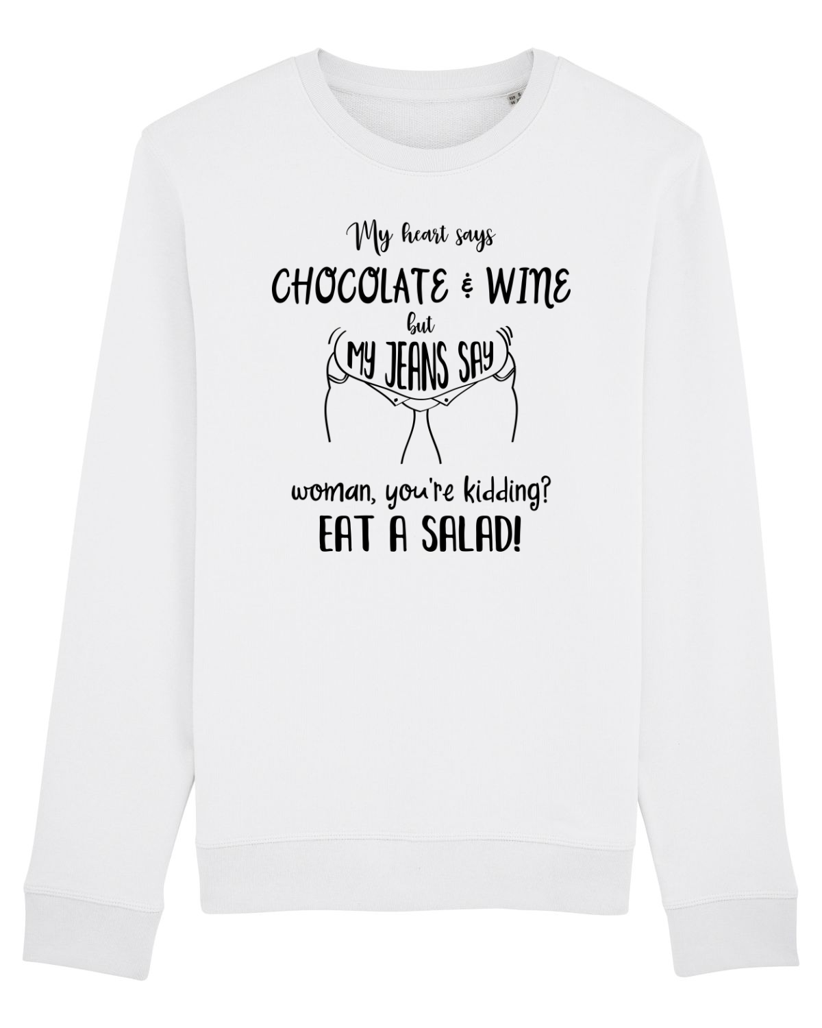 Bluză mânecă lungă Unisex Rise White