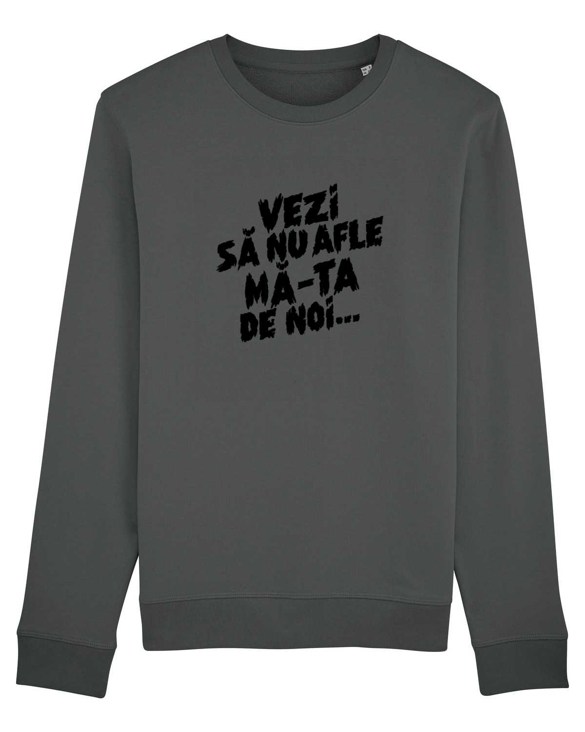 Bluză mânecă lungă Unisex Rise Anthracite