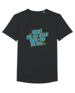 Vezi să nu afle tac-tu de noi... Tricou mânecă scurtă guler larg Bărbat Skater