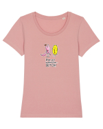 Use your imagination... BITCH! Tricou mânecă scurtă guler larg fitted Damă Expresser