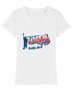 usa baby doll Tricou mânecă scurtă guler V Damă Evoker