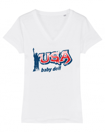 usa baby doll White