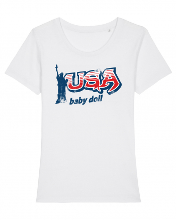 usa baby doll White