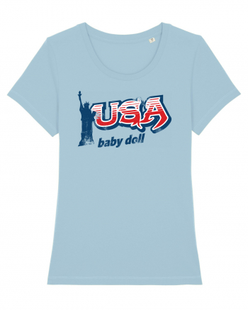 usa baby doll Sky Blue