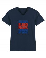 Russian blood flows through my veins Tricou mânecă scurtă guler V Bărbat Presenter