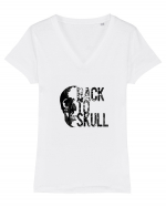 Back to SKULL Tricou mânecă scurtă guler V Damă Evoker